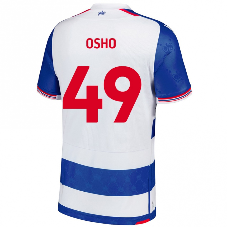 Vaikiškas Emmanuel Osho #49 Mėlyna Balta Namų Marškinėliai 2024/25 T-Shirt