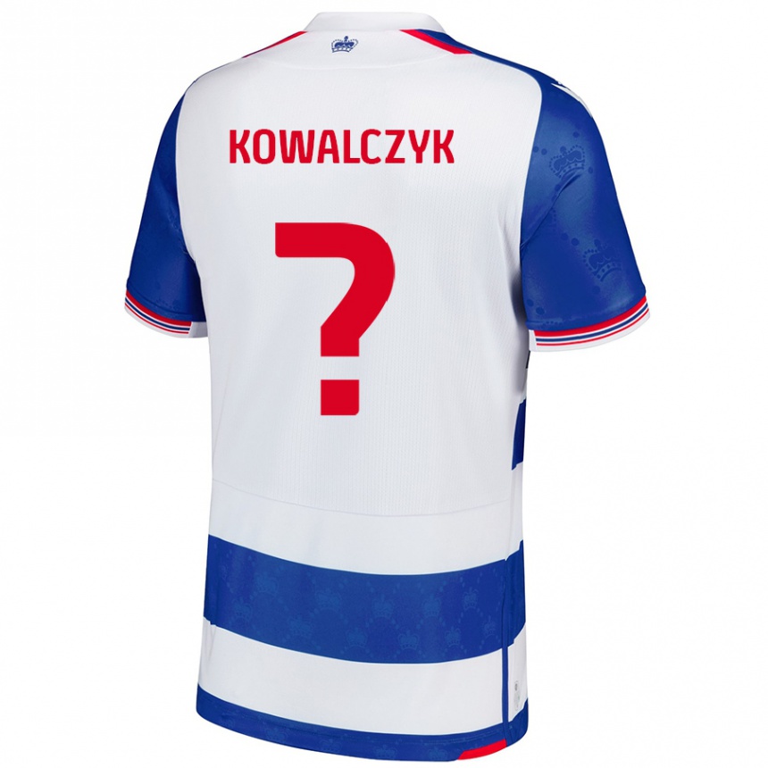 Vaikiškas Kacper Kowalczyk #0 Mėlyna Balta Namų Marškinėliai 2024/25 T-Shirt