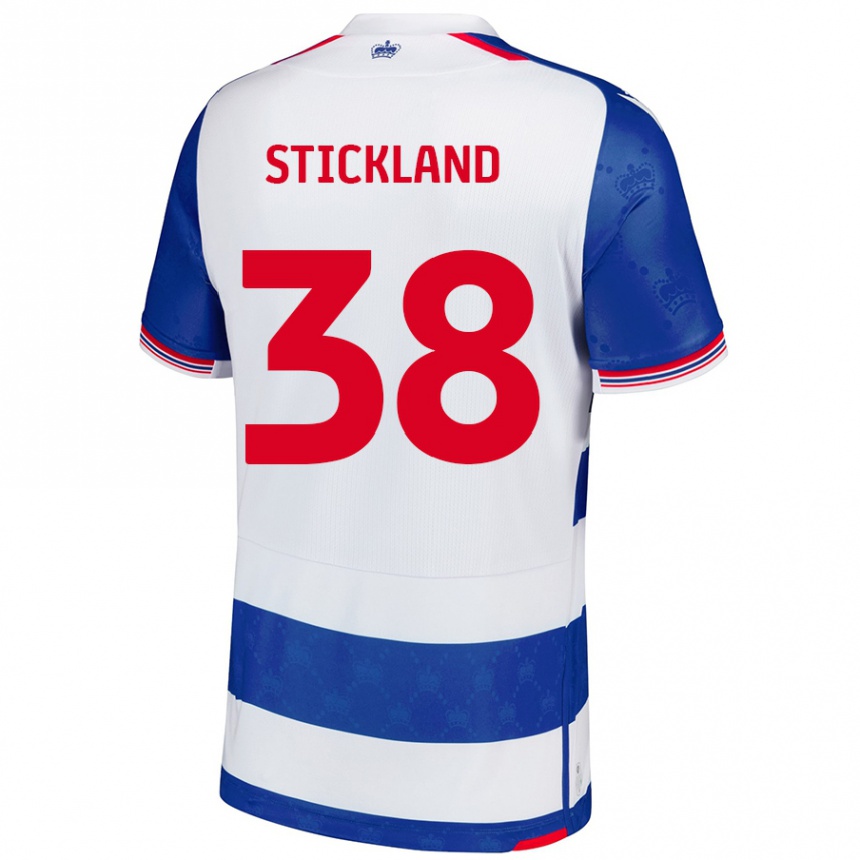 Vaikiškas Michael Stickland #38 Mėlyna Balta Namų Marškinėliai 2024/25 T-Shirt