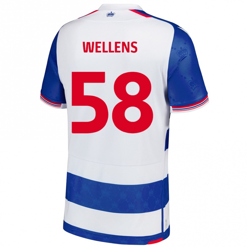 Vaikiškas Charlie Wellens #58 Mėlyna Balta Namų Marškinėliai 2024/25 T-Shirt