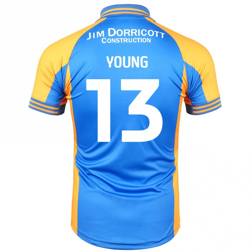 Vaikiškas Joe Young #13 Mėlynas Gintaras Namų Marškinėliai 2024/25 T-Shirt