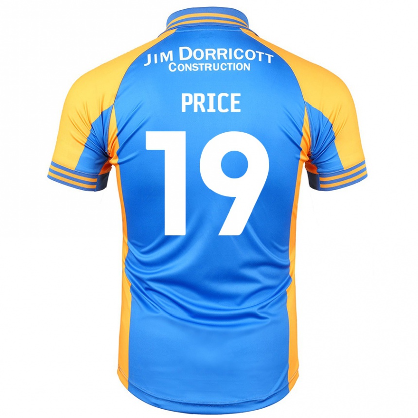 Vaikiškas Jack Price #19 Mėlynas Gintaras Namų Marškinėliai 2024/25 T-Shirt