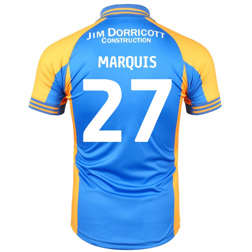 Vaikiškas John Marquis #27 Mėlynas Gintaras Namų Marškinėliai 2024/25 T-Shirt