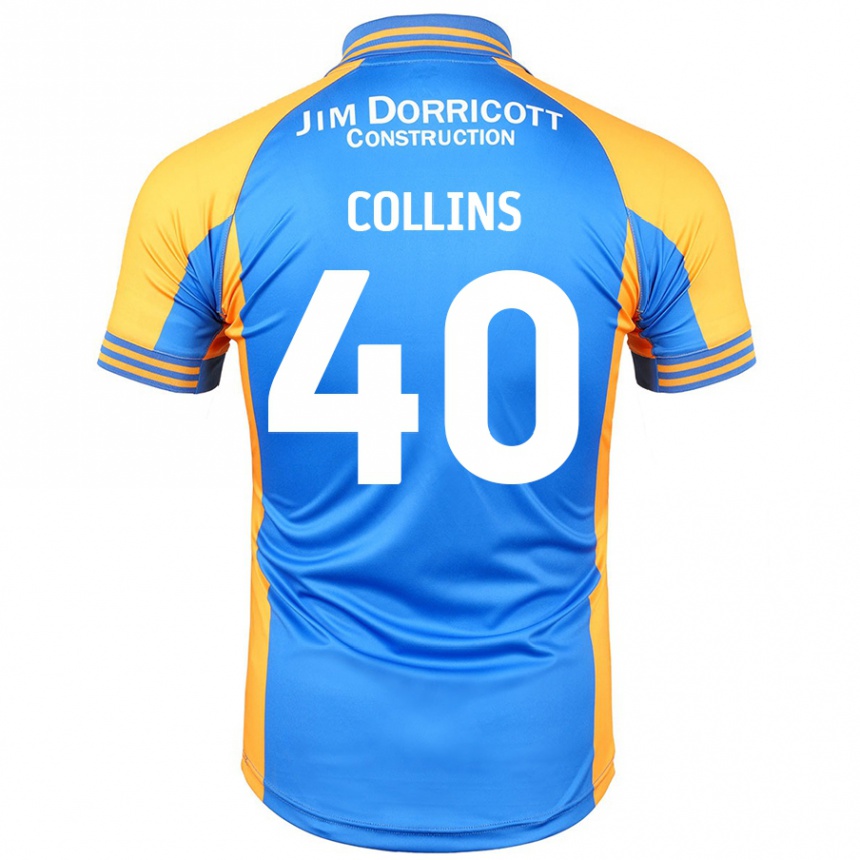 Vaikiškas Jude Collins #40 Mėlynas Gintaras Namų Marškinėliai 2024/25 T-Shirt