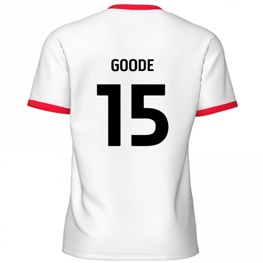 Vaikiškas Charlie Goode #15 Balta Raudona Namų Marškinėliai 2024/25 T-Shirt