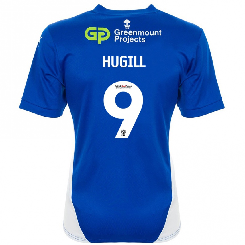 Vaikiškas Joe Hugill #9 Mėlyna Balta Namų Marškinėliai 2024/25 T-Shirt