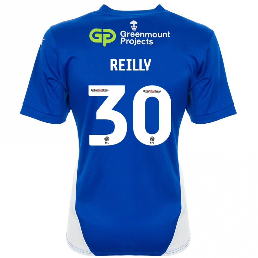 Vaikiškas Jack Reilly #30 Mėlyna Balta Namų Marškinėliai 2024/25 T-Shirt