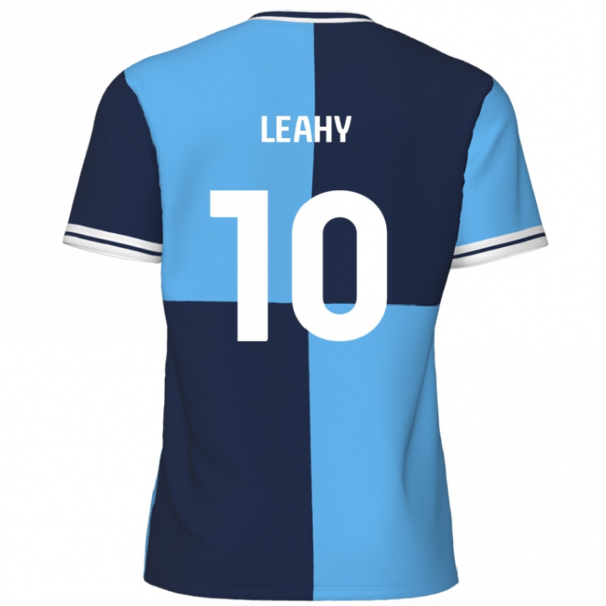 Vaikiškas Luke Leahy #10 Dangaus Mėlyna Tamsiai Mėlyna Namų Marškinėliai 2024/25 T-Shirt