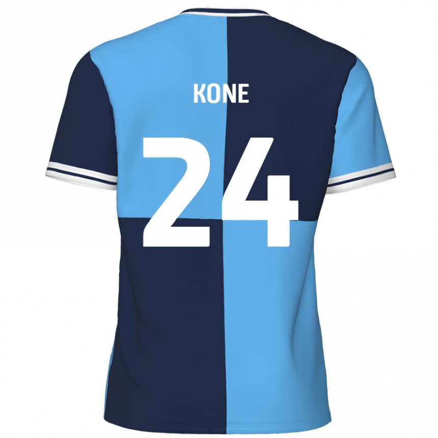 Vaikiškas Richard Kone #24 Dangaus Mėlyna Tamsiai Mėlyna Namų Marškinėliai 2024/25 T-Shirt