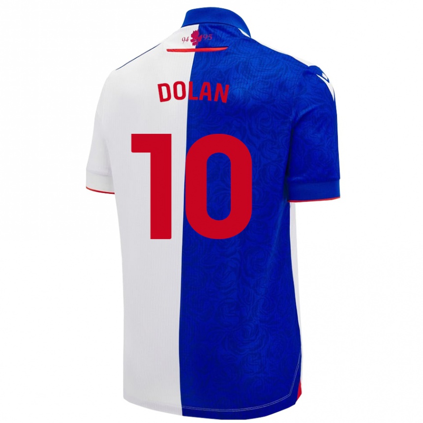 Vaikiškas Tyrhys Dolan #10 Dangaus Mėlyna Balta Namų Marškinėliai 2024/25 T-Shirt