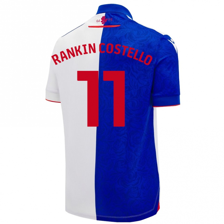 Vaikiškas Joe Rankin-Costello #11 Dangaus Mėlyna Balta Namų Marškinėliai 2024/25 T-Shirt