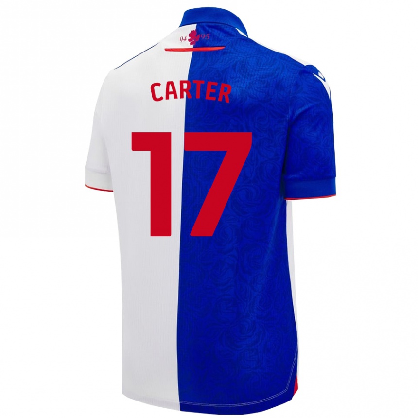 Vaikiškas Hayden Carter #17 Dangaus Mėlyna Balta Namų Marškinėliai 2024/25 T-Shirt