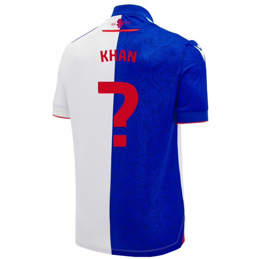 Vaikiškas Adam Khan #0 Dangaus Mėlyna Balta Namų Marškinėliai 2024/25 T-Shirt