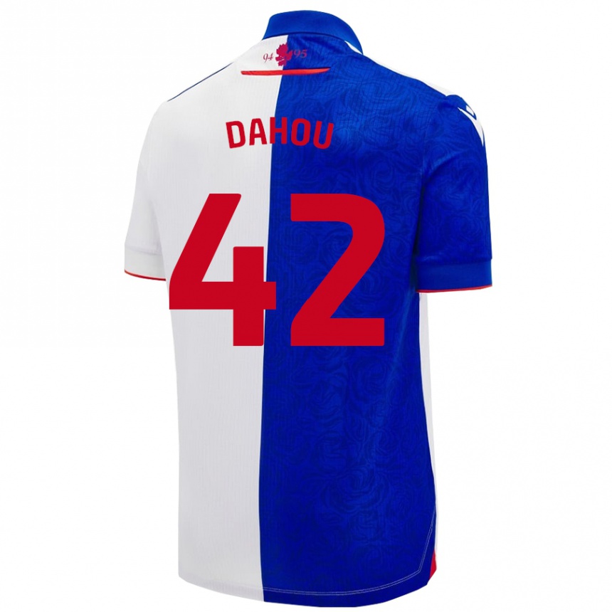 Vaikiškas Jemima Dahou #42 Dangaus Mėlyna Balta Namų Marškinėliai 2024/25 T-Shirt