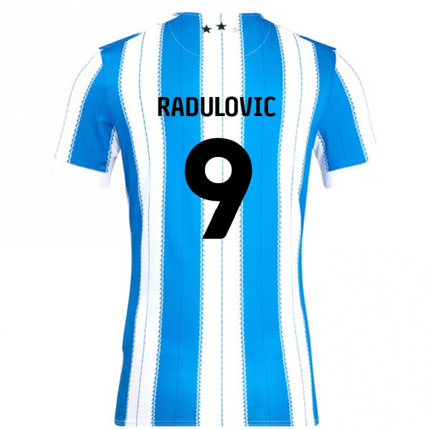 Vaikiškas Bojan Radulovic #9 Mėlyna Balta Namų Marškinėliai 2024/25 T-Shirt