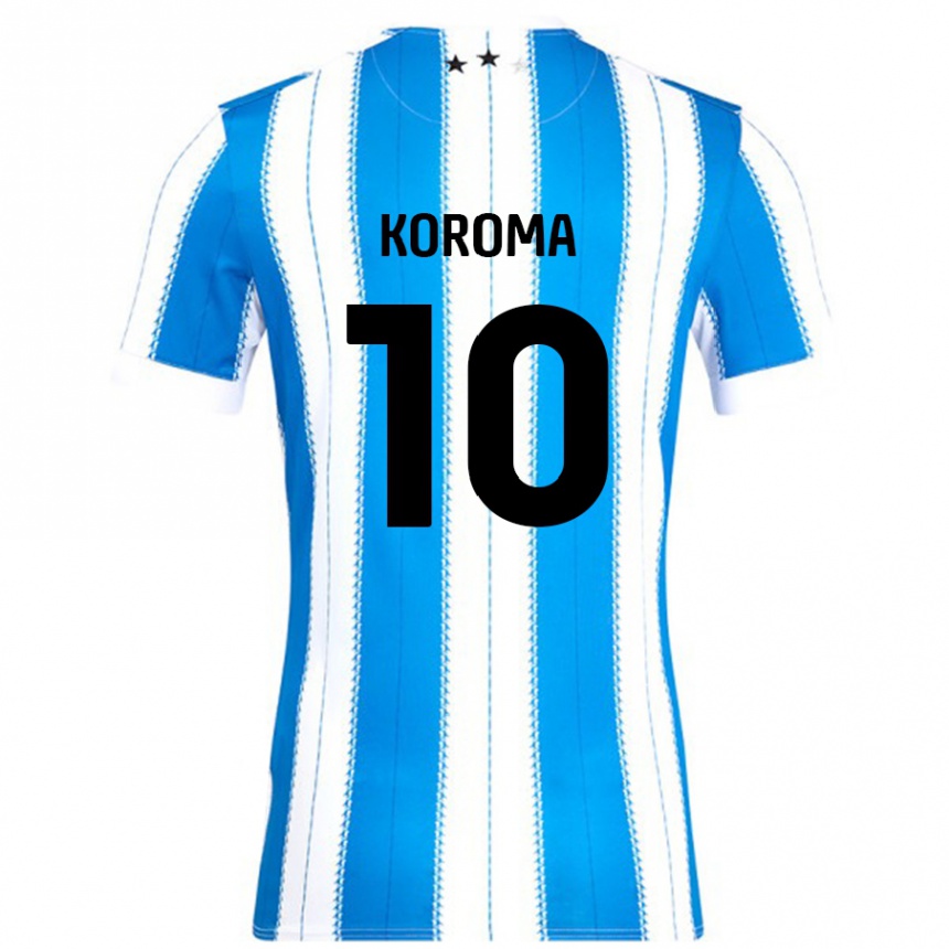 Vaikiškas Josh Koroma #10 Mėlyna Balta Namų Marškinėliai 2024/25 T-Shirt