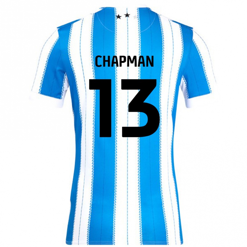 Vaikiškas Jacob Chapman #13 Mėlyna Balta Namų Marškinėliai 2024/25 T-Shirt