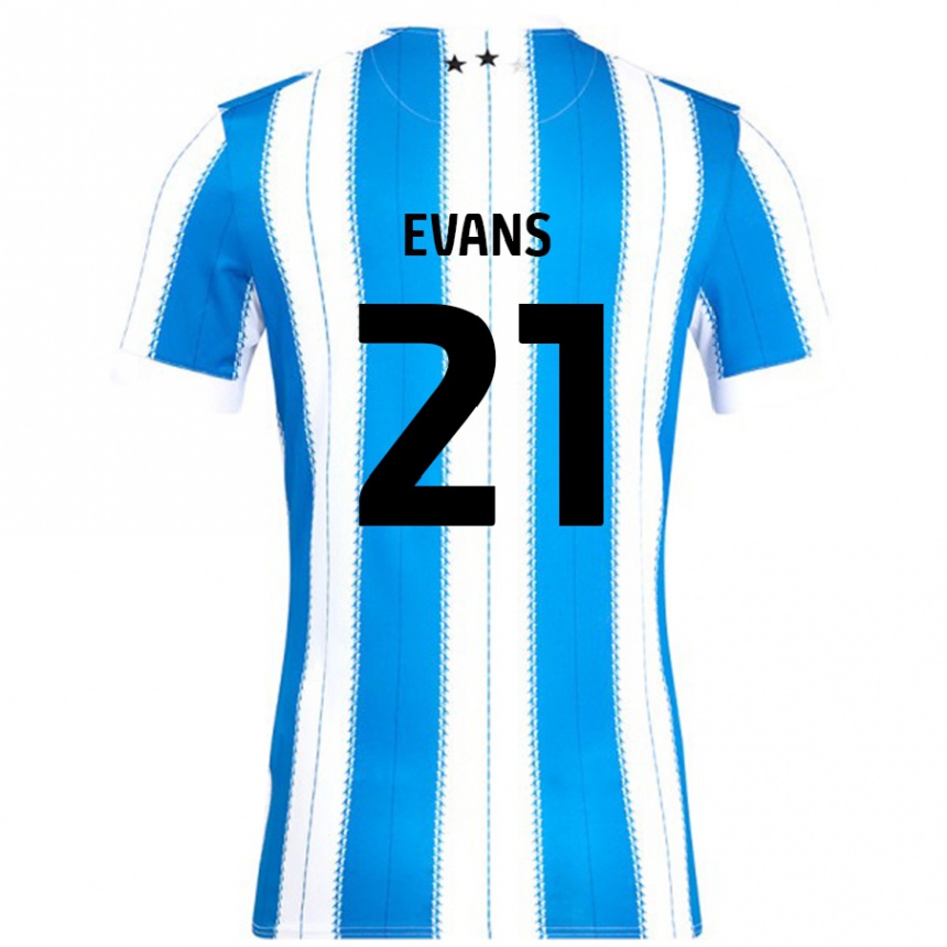 Vaikiškas Antony Evans #21 Mėlyna Balta Namų Marškinėliai 2024/25 T-Shirt