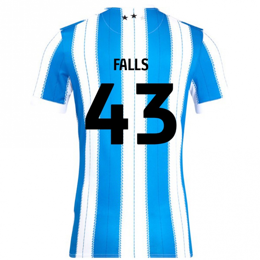 Vaikiškas Conor Falls #43 Mėlyna Balta Namų Marškinėliai 2024/25 T-Shirt