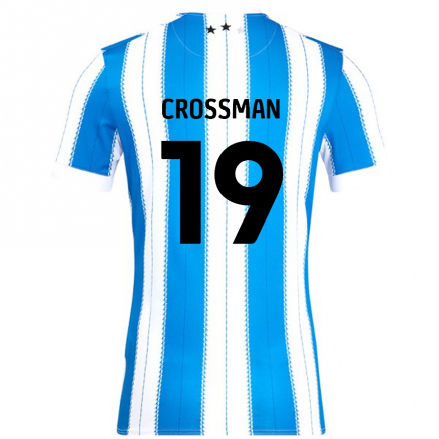 Vaikiškas Paige Crossman #19 Mėlyna Balta Namų Marškinėliai 2024/25 T-Shirt