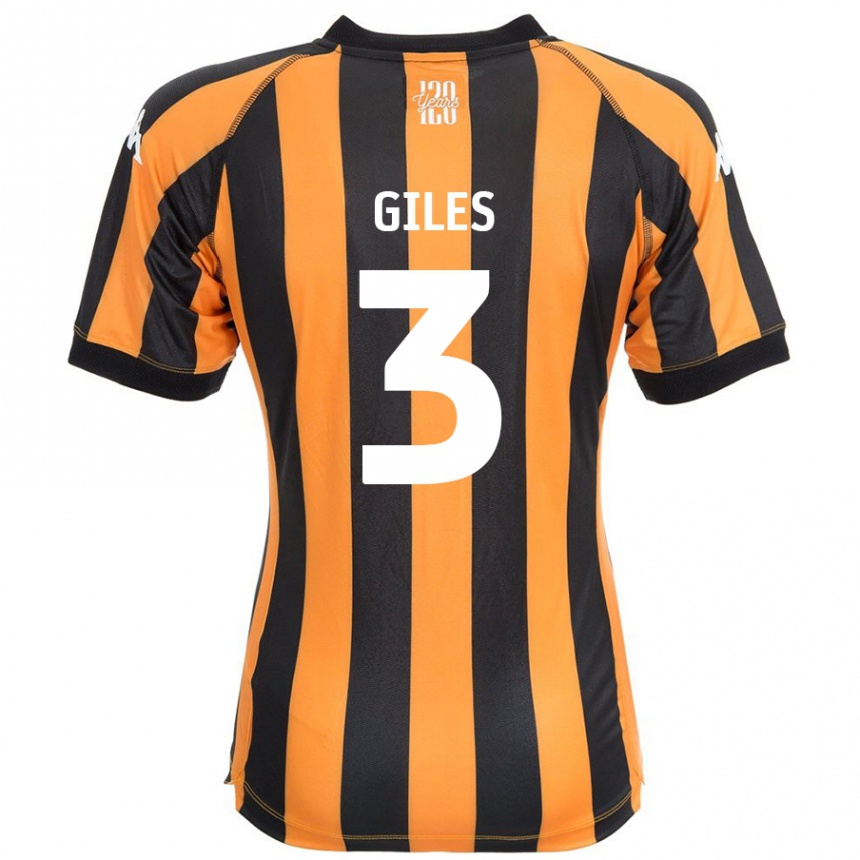 Vaikiškas Ryan Giles #3 Juodasis Gintaras Namų Marškinėliai 2024/25 T-Shirt