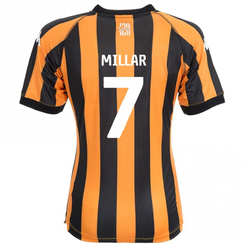 Vaikiškas Liam Millar #7 Juodasis Gintaras Namų Marškinėliai 2024/25 T-Shirt