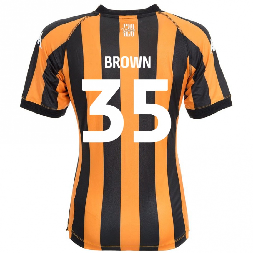 Vaikiškas Pharrell Brown #35 Juodasis Gintaras Namų Marškinėliai 2024/25 T-Shirt