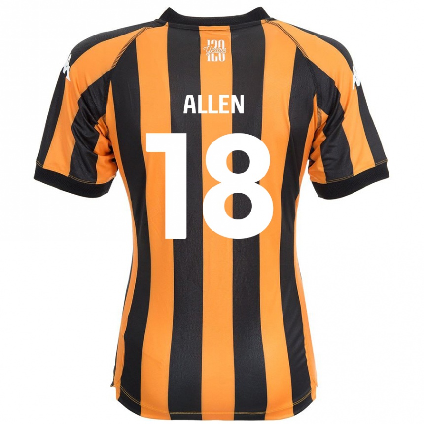 Vaikiškas Aaliyah Allen #18 Juodasis Gintaras Namų Marškinėliai 2024/25 T-Shirt