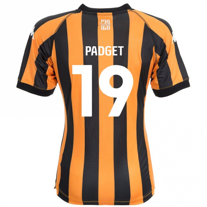 Vaikiškas Bethany Padget #19 Juodasis Gintaras Namų Marškinėliai 2024/25 T-Shirt