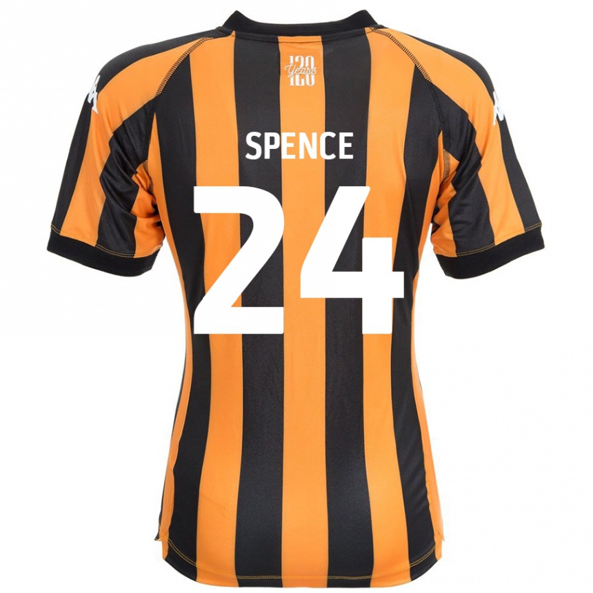 Vaikiškas Emily Spence #24 Juodasis Gintaras Namų Marškinėliai 2024/25 T-Shirt