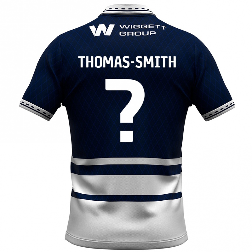 Vaikiškas Jaydon Thomas-Smith #0 Tamsiai Mėlyna Balta Namų Marškinėliai 2024/25 T-Shirt