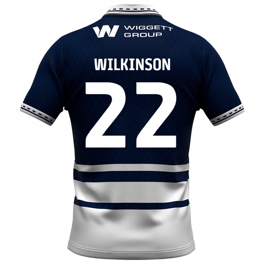 Vaikiškas Chloe Wilkinson #22 Tamsiai Mėlyna Balta Namų Marškinėliai 2024/25 T-Shirt