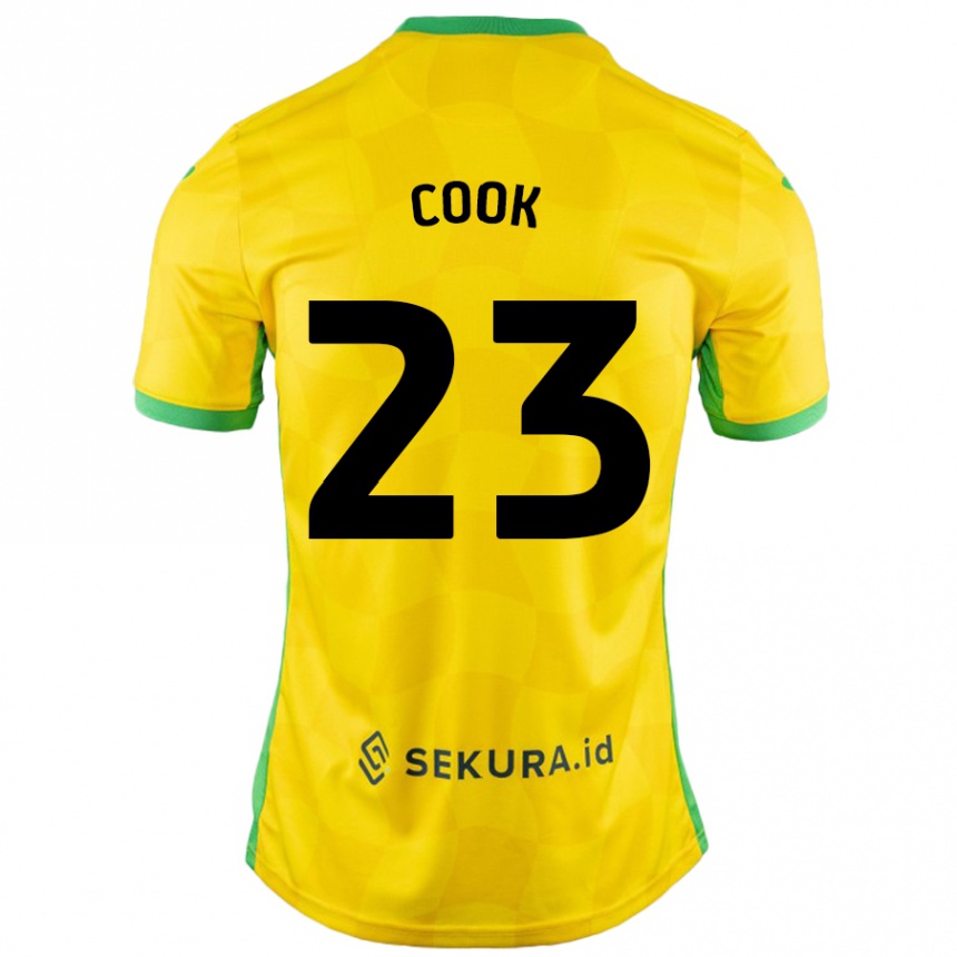 Vaikiškas Olivia Cook #23 Geltona Žalia Namų Marškinėliai 2024/25 T-Shirt