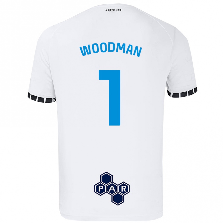 Vaikiškas Freddie Woodman #1 Baltas Namų Marškinėliai 2024/25 T-Shirt