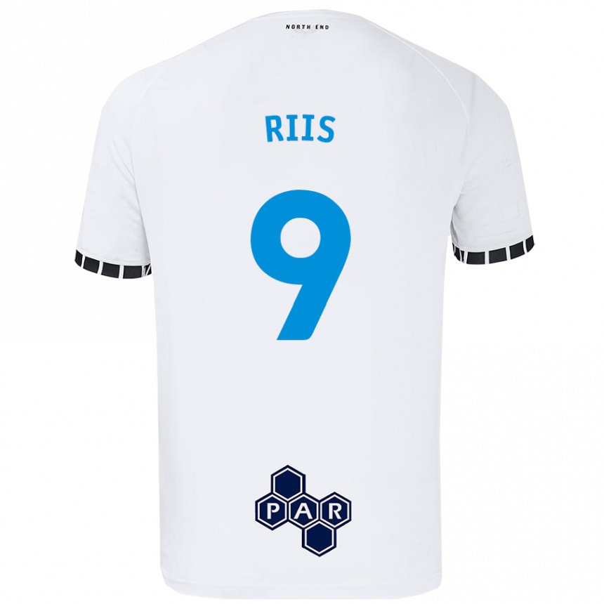 Vaikiškas Emil Riis #9 Baltas Namų Marškinėliai 2024/25 T-Shirt