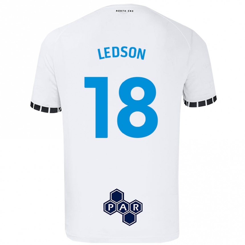 Vaikiškas Ryan Ledson #18 Baltas Namų Marškinėliai 2024/25 T-Shirt