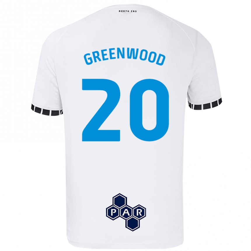 Vaikiškas Sam Greenwood #20 Baltas Namų Marškinėliai 2024/25 T-Shirt