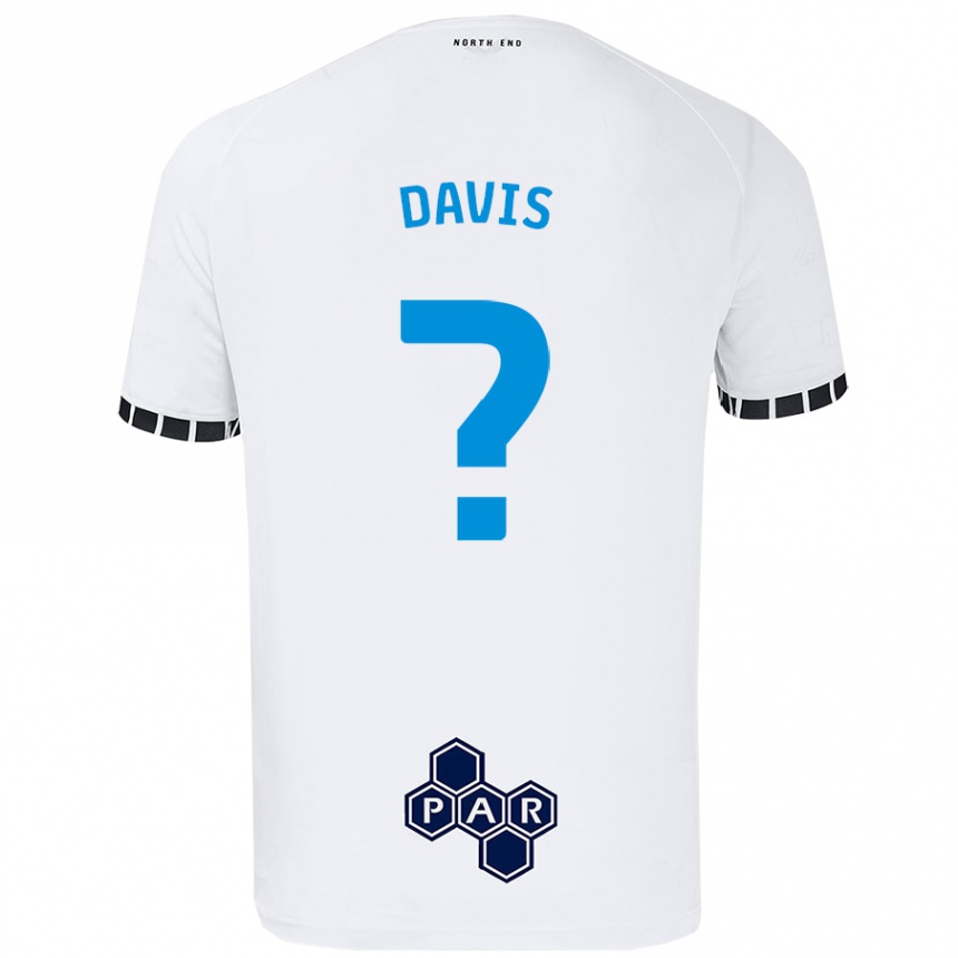 Vaikiškas Tommy Davis #0 Baltas Namų Marškinėliai 2024/25 T-Shirt