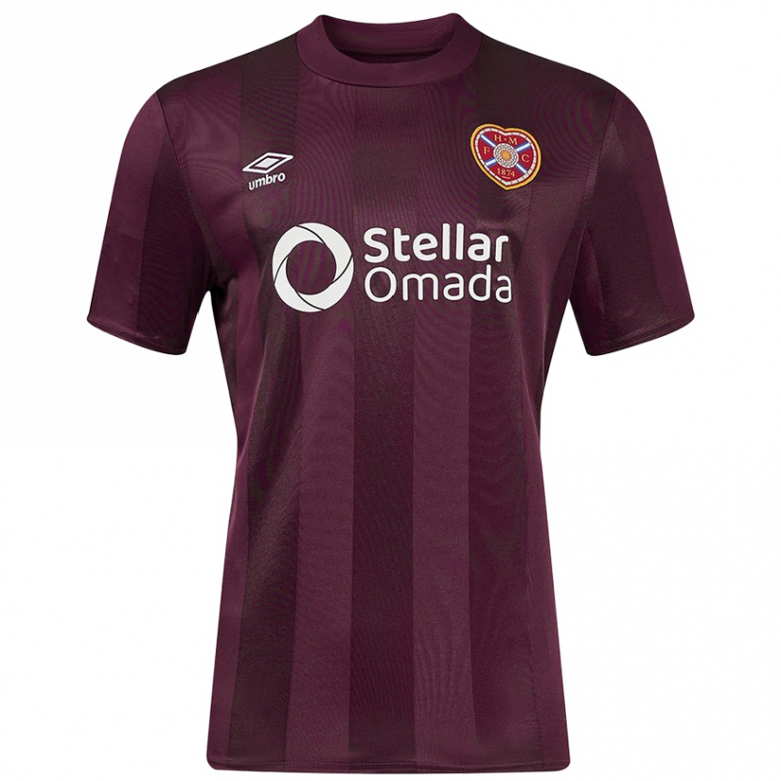 Vaikiškas Musa Drammeh #37 Burgundija Namų Marškinėliai 2024/25 T-Shirt