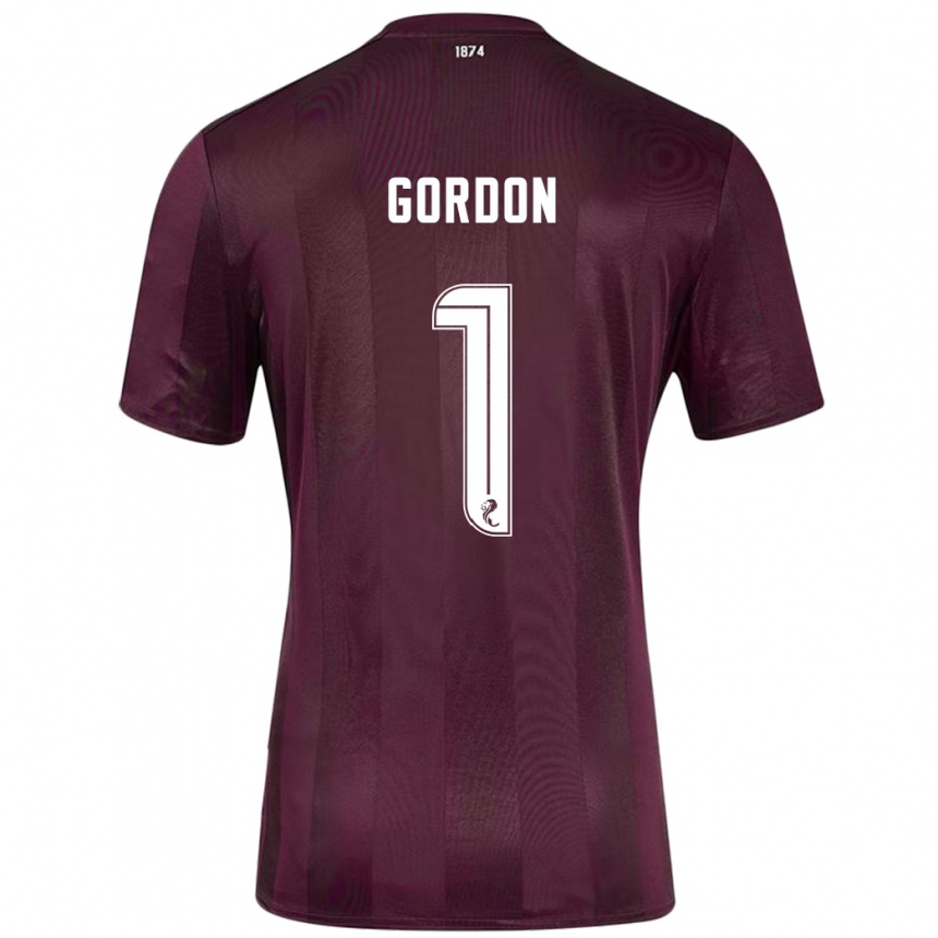 Vaikiškas Craig Gordon #1 Burgundija Namų Marškinėliai 2024/25 T-Shirt