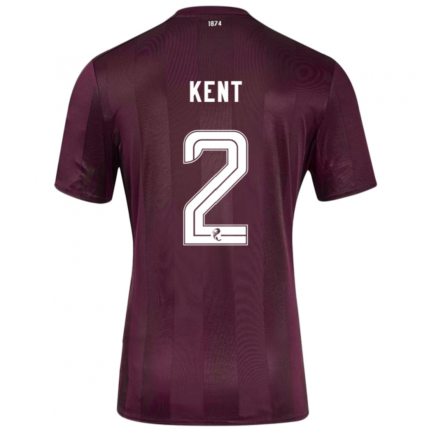 Vaikiškas Frankie Kent #2 Burgundija Namų Marškinėliai 2024/25 T-Shirt