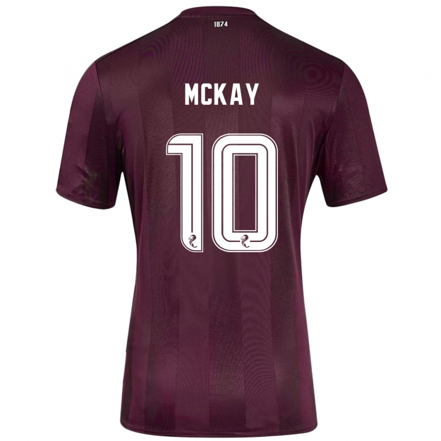 Vaikiškas Barrie Mckay #10 Burgundija Namų Marškinėliai 2024/25 T-Shirt