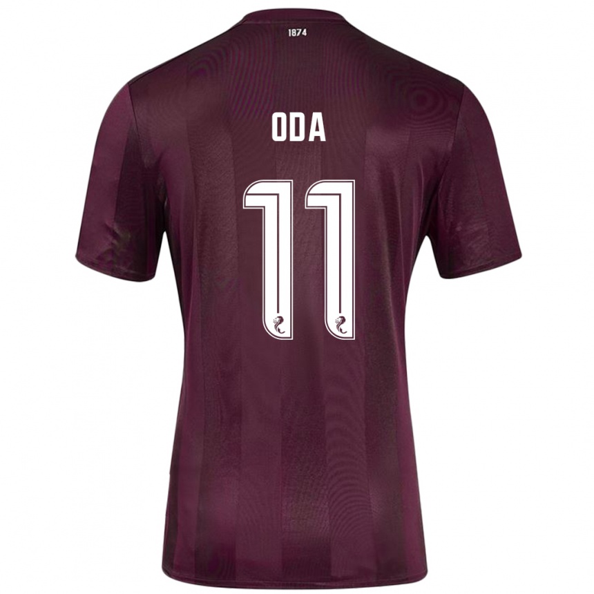 Vaikiškas Yutaro Oda #11 Burgundija Namų Marškinėliai 2024/25 T-Shirt