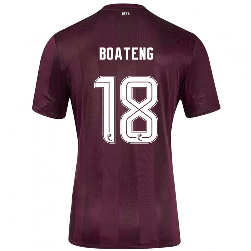 Vaikiškas Malachi Boateng #18 Burgundija Namų Marškinėliai 2024/25 T-Shirt