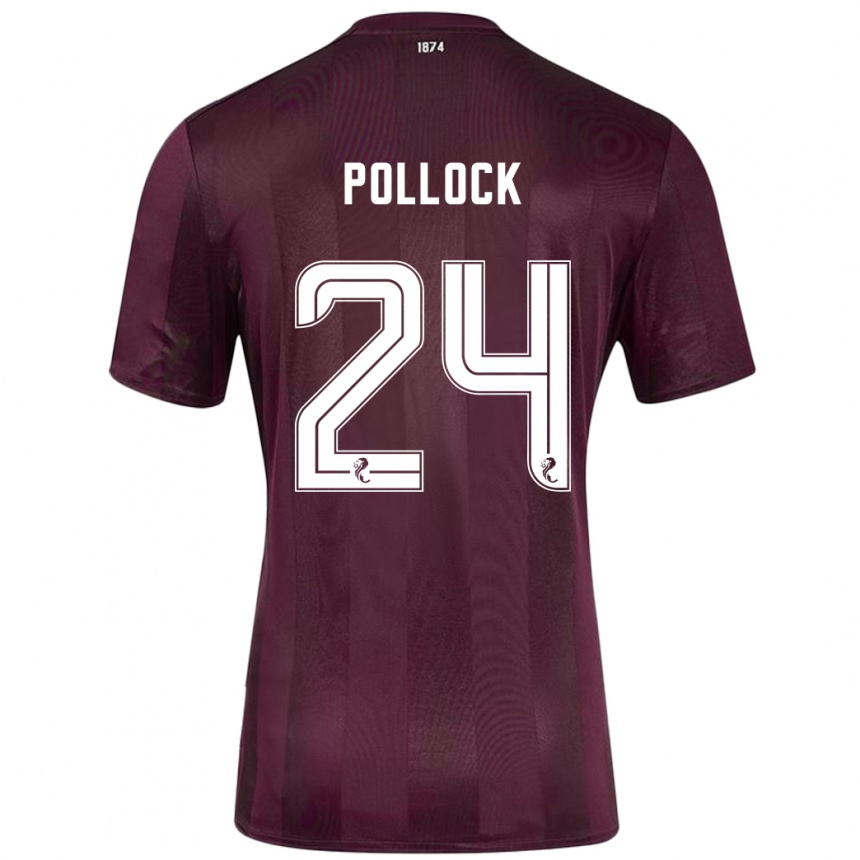 Vaikiškas Finlay Pollock #24 Burgundija Namų Marškinėliai 2024/25 T-Shirt