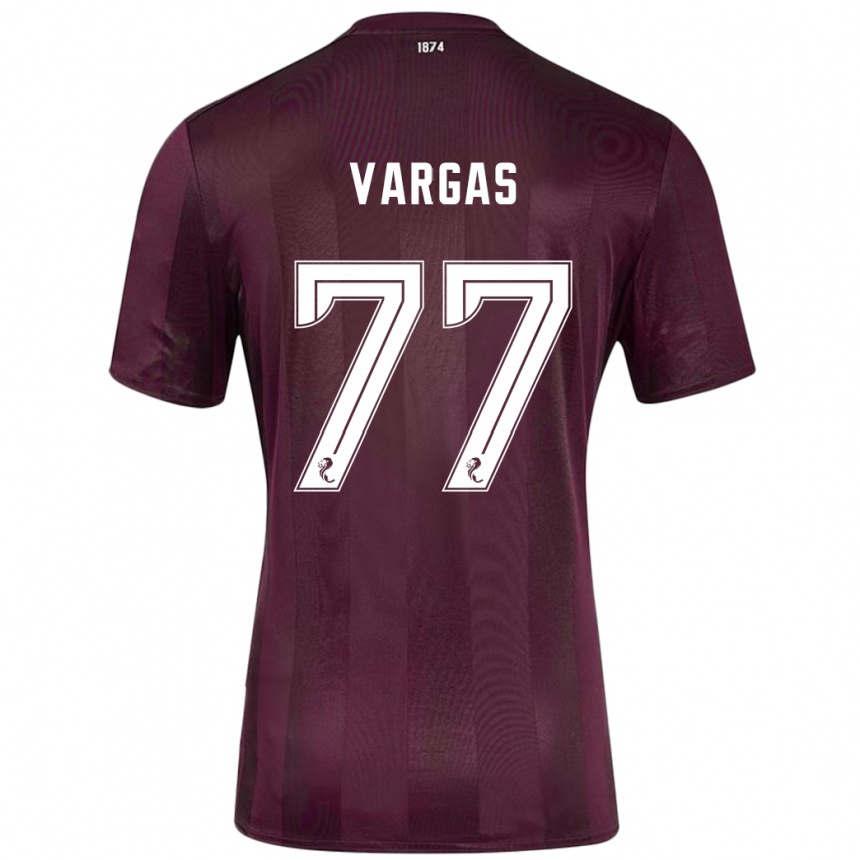 Vaikiškas Kenneth Vargas #77 Burgundija Namų Marškinėliai 2024/25 T-Shirt