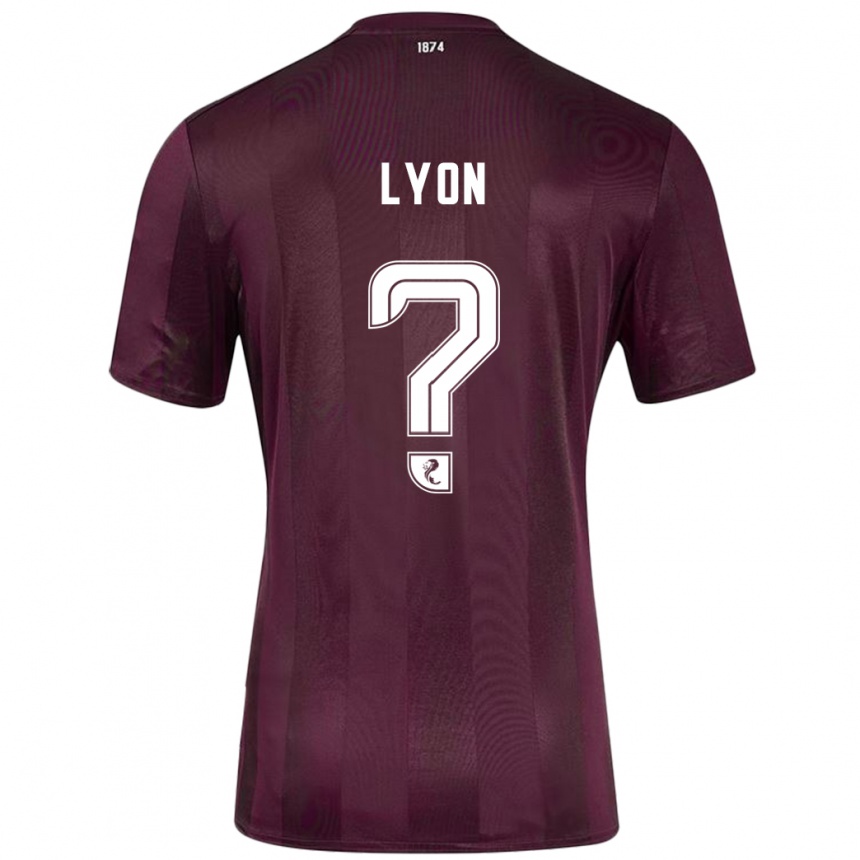 Vaikiškas Jack Lyon #0 Burgundija Namų Marškinėliai 2024/25 T-Shirt