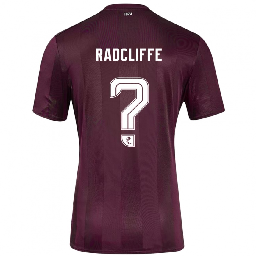 Vaikiškas Josh Radcliffe #0 Burgundija Namų Marškinėliai 2024/25 T-Shirt