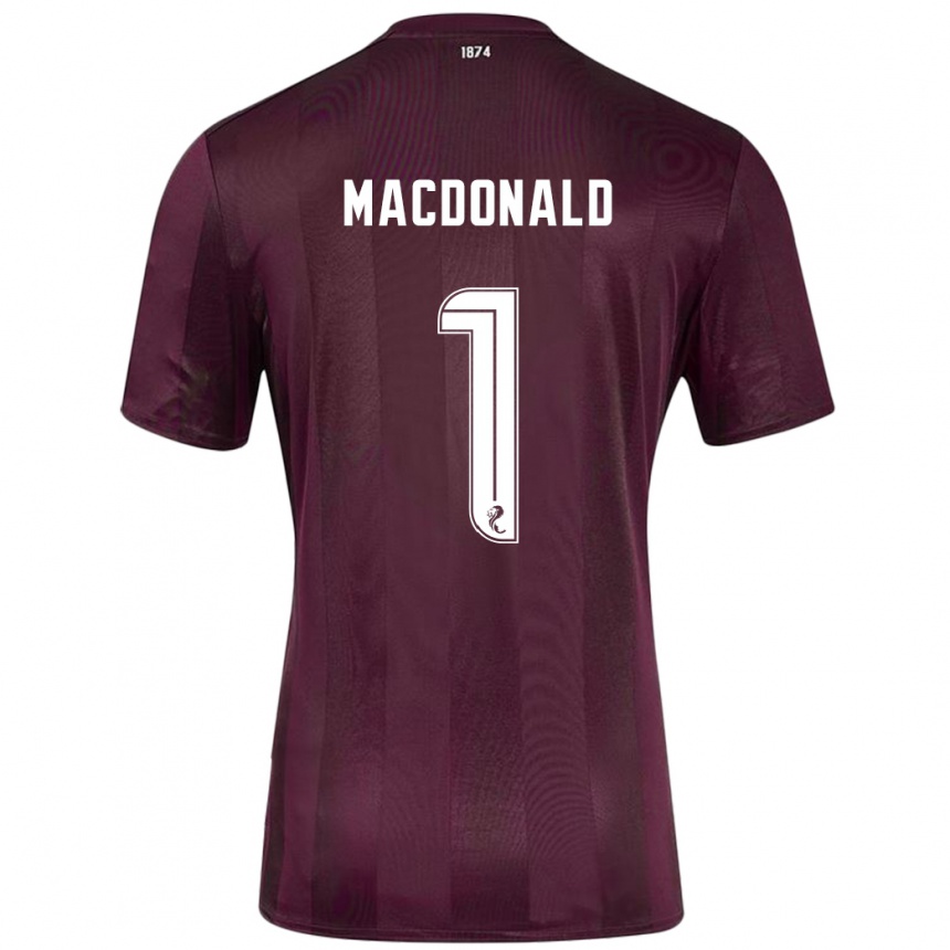 Vaikiškas Jamie Macdonald #1 Burgundija Namų Marškinėliai 2024/25 T-Shirt