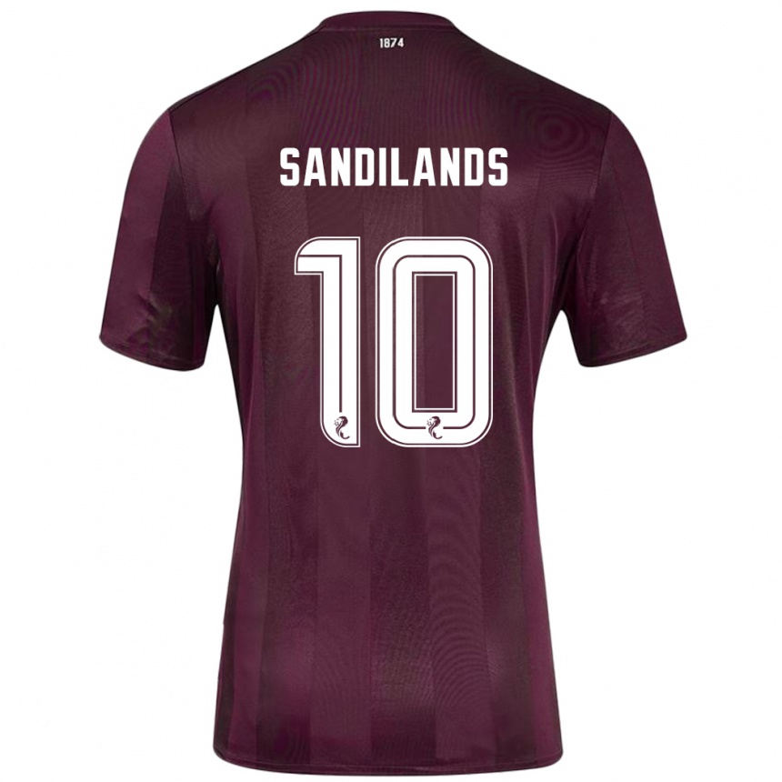 Vaikiškas Callum Sandilands #10 Burgundija Namų Marškinėliai 2024/25 T-Shirt